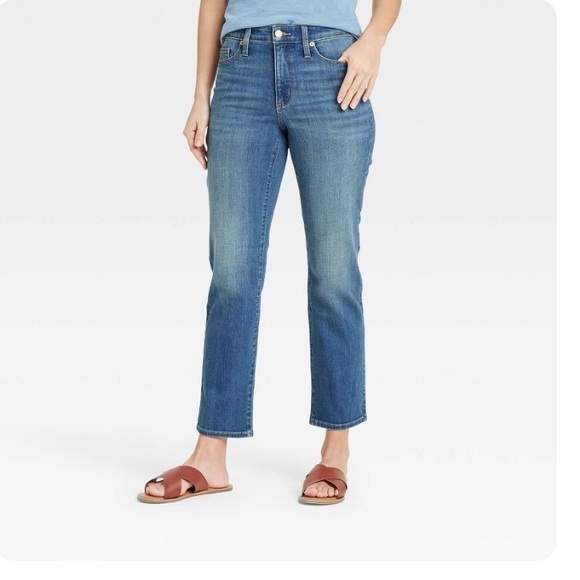 Universal Thread Denim - Universal Thread High-Rise Slim Straight Jeans short